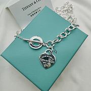 Kitlife Tiffany Heart Tag Necklace in Silver - 1
