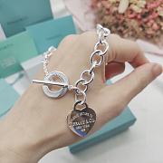 Kitlife Tiffany Heart Tag Necklace in Silver - 4