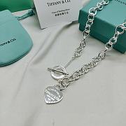 Kitlife Tiffany Heart Tag Necklace in Silver - 3