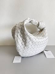 Kitlife Bottega Veneta Small Intrecciato White Leather Shoulder Bag 690225 36x21x13cm - 4