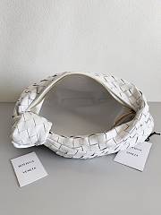 Kitlife Bottega Veneta Small Intrecciato White Leather Shoulder Bag 690225 36x21x13cm - 2