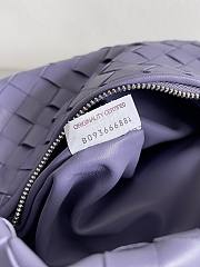 Kitlife Bottega Veneta Small Intrecciato Purple Leather Shoulder Bag 690225 36x21x13cm - 3