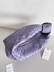 Kitlife Bottega Veneta Small Intrecciato Purple Leather Shoulder Bag 690225 36x21x13cm - 2