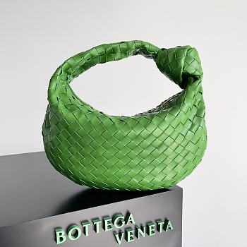 Kitlife Bottega Veneta Small Intrecciato Green Leather Shoulder Bag 690225 36x21x13cm 