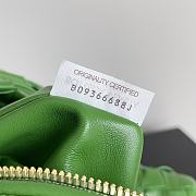 Kitlife Bottega Veneta Small Intrecciato Green Leather Shoulder Bag 690225 36x21x13cm  - 4
