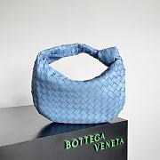 Kitlife Bottega Veneta Small Intrecciato Blue Leather Shoulder Bag 690225 36x21x13cm - 1