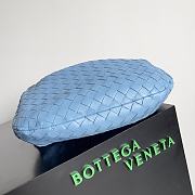 Kitlife Bottega Veneta Small Intrecciato Blue Leather Shoulder Bag 690225 36x21x13cm - 6