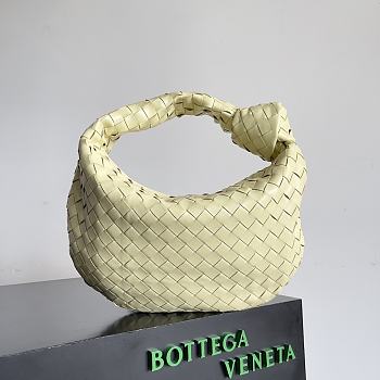 Kitlife Bottega Veneta Small Intrecciato Light Yellow Leather Shoulder Bag 690225 36x21x13cm