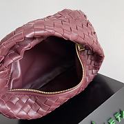Kitlife Bottega Veneta Small Intrecciato Burgundy Leather Shoulder Bag 690225 36x21x13cm  - 6