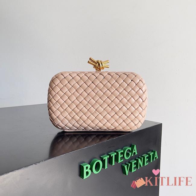 Kitlife Bottega Veneta Knot Clutch Nude Pink 717622 20.5x6x12.5cm  - 1