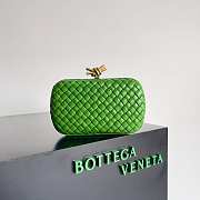 Kitlife Bottega Veneta Knot Clutch Green 717622 20.5x6x12.5cm - 1