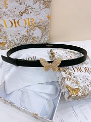 Kitlife Dior Métamorphose Belt Black With Gold Hardware 2cm - 1