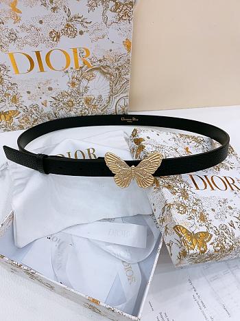 Kitlife Dior Métamorphose Belt Black With Gold Hardware 2cm