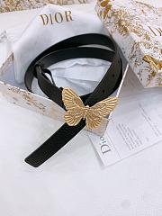 Kitlife Dior Métamorphose Belt Black With Gold Hardware 2cm - 5