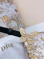 Kitlife Dior Métamorphose Belt Black With Gold Hardware 2cm - 4