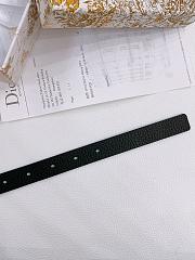 Kitlife Dior Métamorphose Belt Black With Silver Hardware 2cm - 4