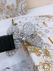 Kitlife Dior Métamorphose Belt Black With Silver Hardware 2cm - 3