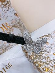 Kitlife Dior Métamorphose Belt Black With Silver Hardware 2cm - 2