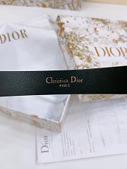 Kitlife Dior Métamorphose Belt White With Silver Hardware 2cm  - 4