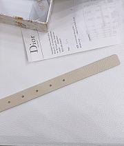 Kitlife Dior Métamorphose Belt White With Silver Hardware 2cm  - 5