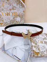 Kitlife Dior Métamorphose Belt Brown With Gold Hardware 2cm  - 1