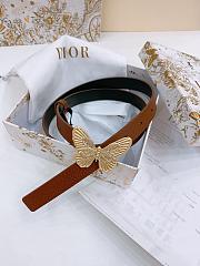 Kitlife Dior Métamorphose Belt Brown With Gold Hardware 2cm  - 2