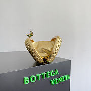 Kitlife Bottega Veneta Knot Flower Metallic Leather Minaudiere Bag 826183 19x11.5x5cm - 3