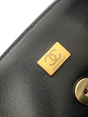 Kitlife Chanel Large Flap Bag Black Glossy Lambskin & Gold Plated Metal AS5642 18×30×5cm - 2