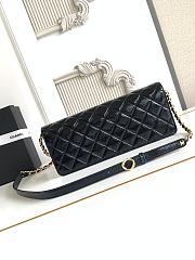 Kitlife Chanel Large Flap Bag Black Glossy Lambskin & Gold Plated Metal AS5642 18×30×5cm - 5