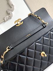 Kitlife Chanel Large Flap Bag Black Glossy Lambskin & Gold Plated Metal AS5642 18×30×5cm - 6