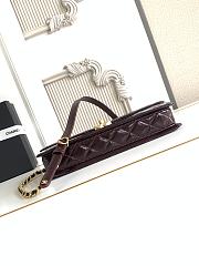 Kitlife Chanel Large Flap Bag Burgundy Glossy Lambskin & Gold Plated Metal AS5642 18×30×5cm - 6