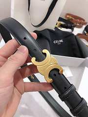 Kitlife Celine Triomphe Belt Black 25mm - 1