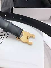 Kitlife Celine Triomphe Belt Black 25mm - 5