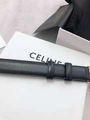 Kitlife Celine Triomphe Belt Black 25mm - 4