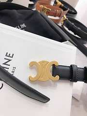Kitlife Celine Triomphe Belt Black 25mm - 3