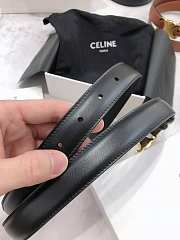 Kitlife Celine Triomphe Belt Black 25mm - 2