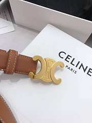 Kitlife Celine Triomphe Belt Brown 25mm  - 6