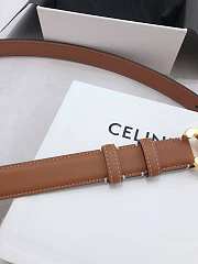 Kitlife Celine Triomphe Belt Brown 25mm  - 5