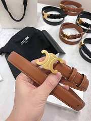 Kitlife Celine Triomphe Belt Brown 25mm  - 2