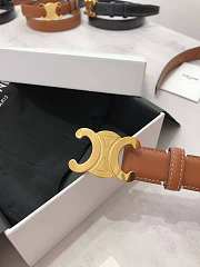 Kitlife Celine Triomphe Belt Brown 25mm  - 3
