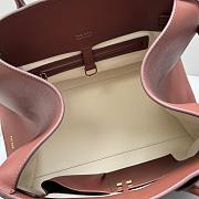 Kitlife The Row Margaux 15 Brick Brown Leather Tote Bag 38.5x16x30cm  - 5