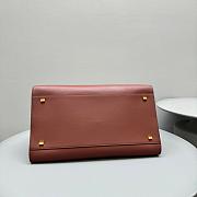 Kitlife The Row Margaux 15 Brick Brown Leather Tote Bag 38.5x16x30cm  - 2
