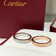 Kitlife Cartier C De Cartier Wedding Ring in Rose Gold / Silver - 1