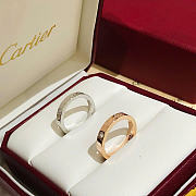 Kitlife Cartier C De Cartier Wedding Ring in Rose Gold / Silver - 5