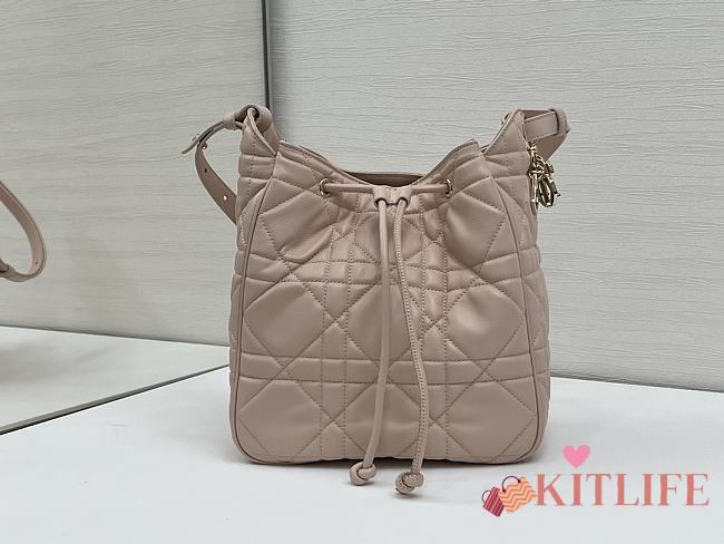 Kitlife Dior D-Motion Bag In Light Pink 23x24x13cm - 1