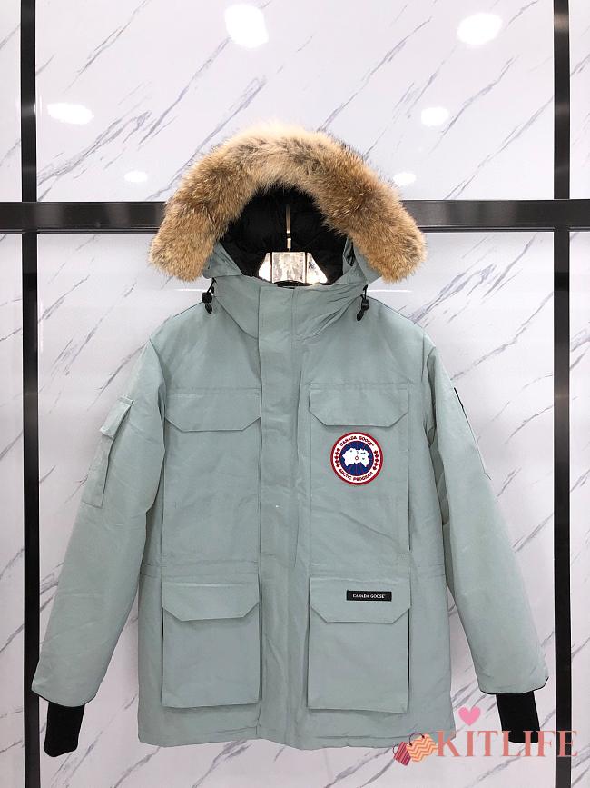 Kitlife Canada Goose Liberty Parka Down Jacket Light Grey - 1