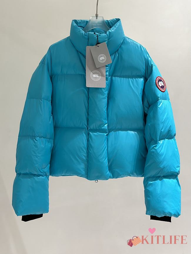 Kitlife Canada Goose Women's Cypress Cropped Puffer Jacket Blue - 1
