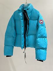 Kitlife Canada Goose Women's Cypress Cropped Puffer Jacket Blue - 6