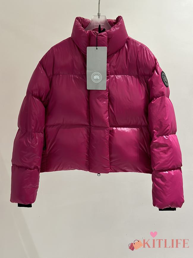 Kitlife Canada Goose Women's Cypress Cropped Puffer Jacket Pink - 1