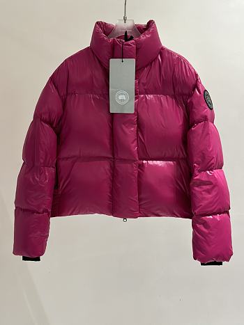 Kitlife Canada Goose Women's Cypress Cropped Puffer Jacket Pink